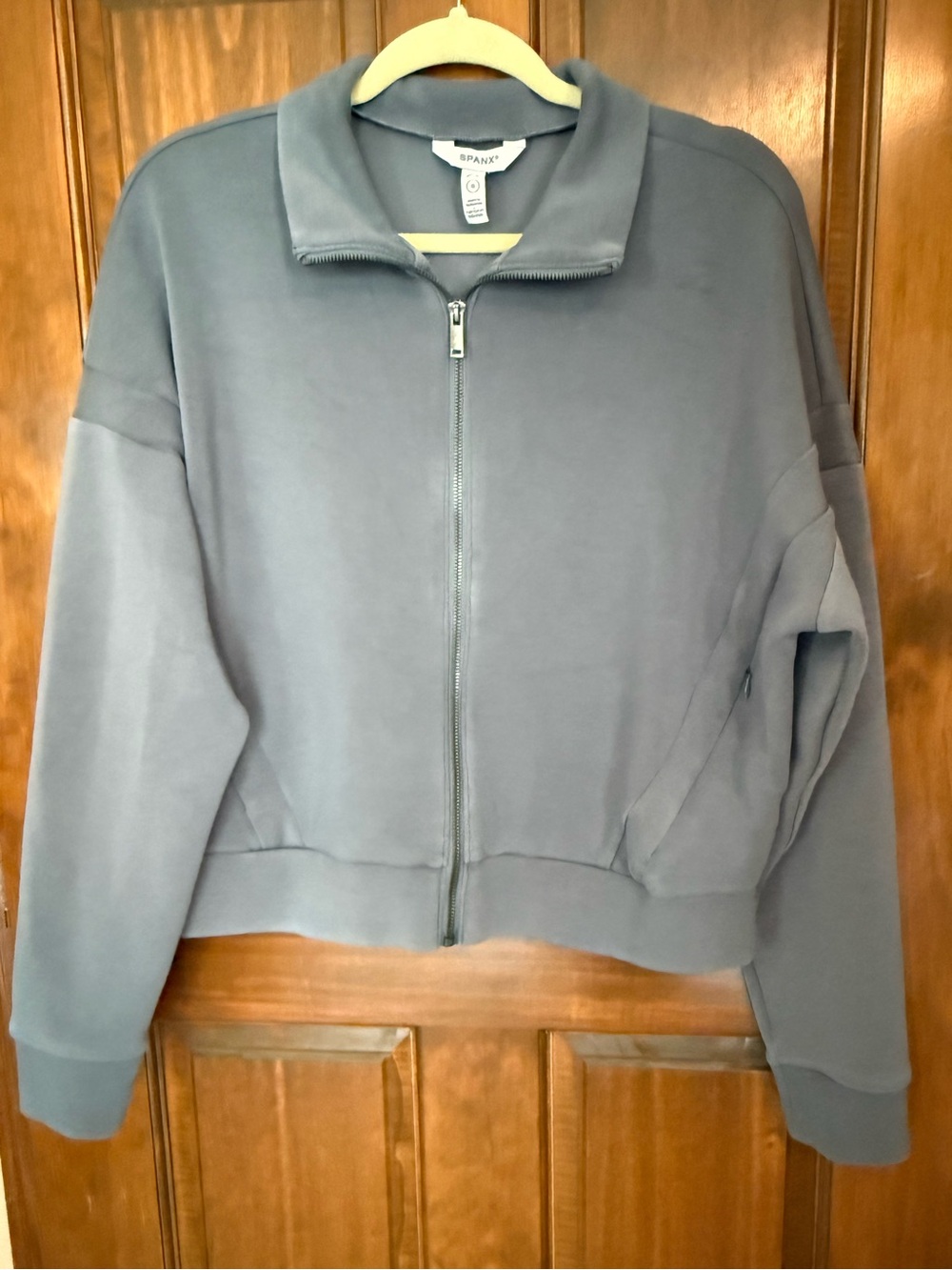 SPANX Heather Gray Active Jacket